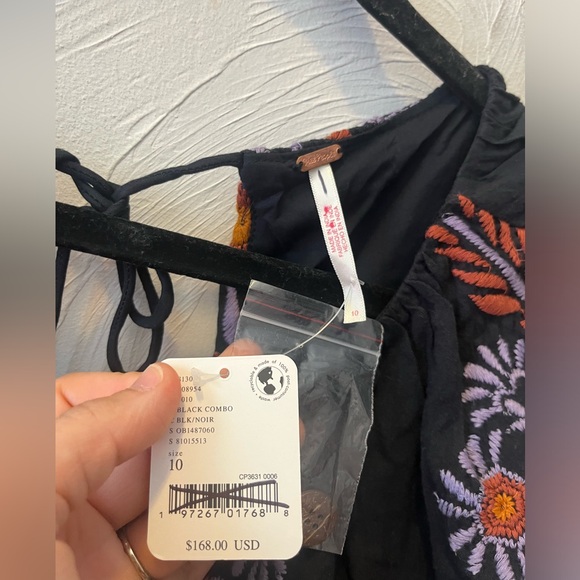 NWT Free People Sardinia Sun Mini Dress size 10 - Picture 14 of 14